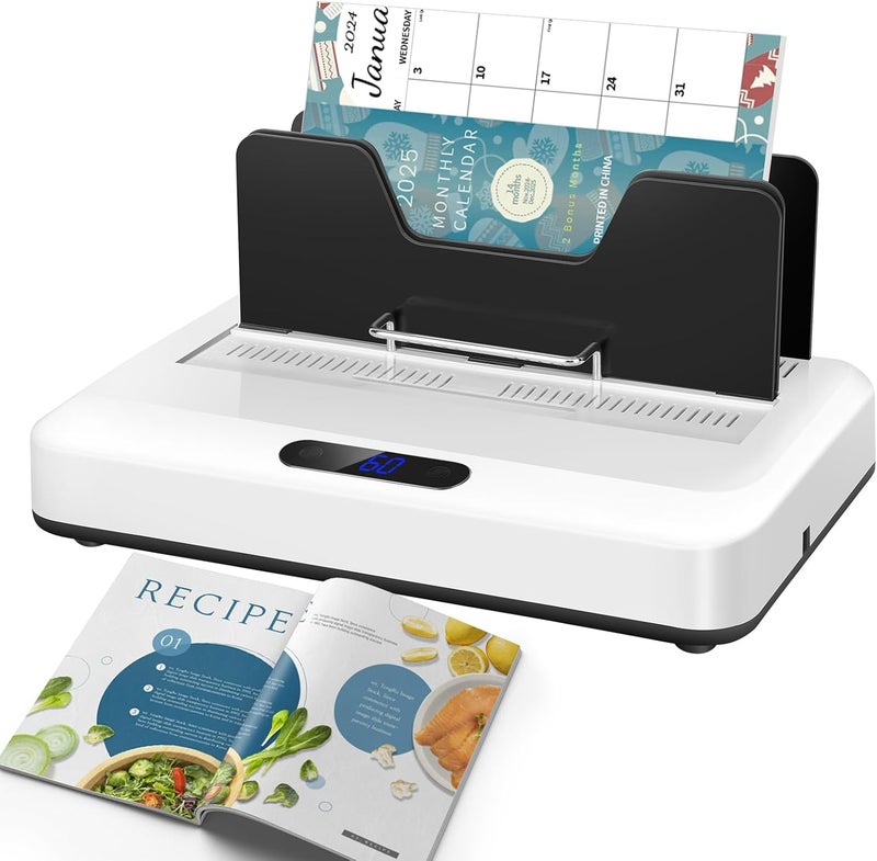 BEMPUS Thermal Binding Machine, 500 Sheets Capacity, No Preheat Time, Digital Touch Panel with Air Cooling, Electric Binder for A4/A5/Letter Size Business Documents, Office and Home Projects - Image 1